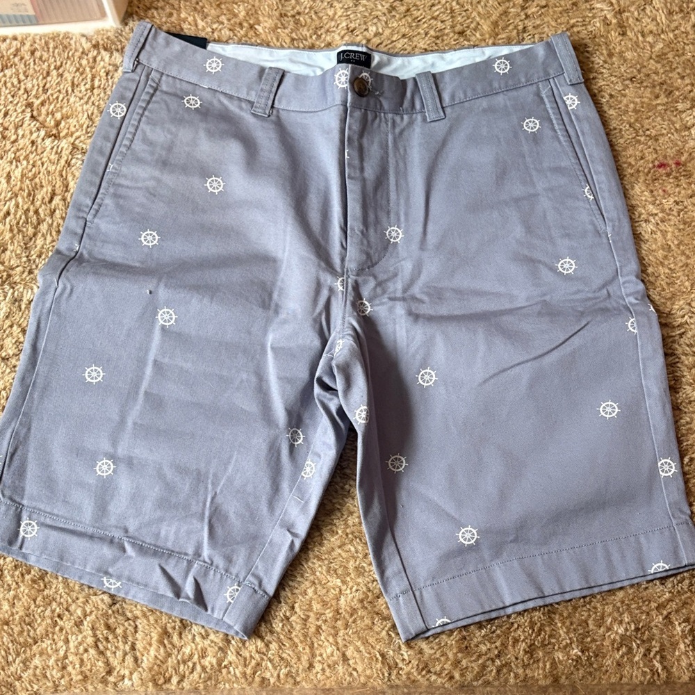 J Crew men’s nautical shorts size 34 new with tags